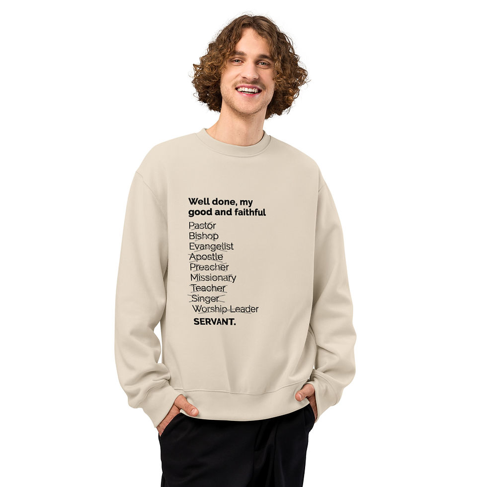 Servant oversize sweater model mockup