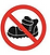 keine schuhe auf Hüpfburg