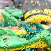 Hüpfburg Regen
