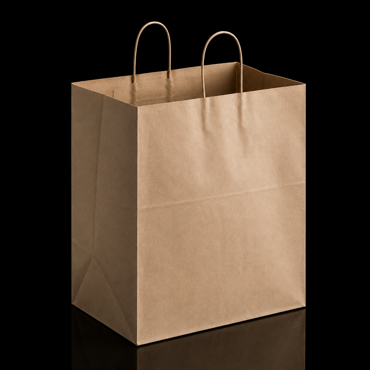 KRAFT HANDLED TAKEOUT BAG 14" X 10" X 15.75"