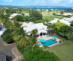 View over Tobago's coast near Scarborough.