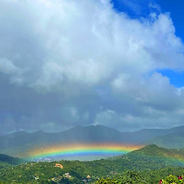 Cloud 9 rainbow and its elevated setting at Valli Hai Estate