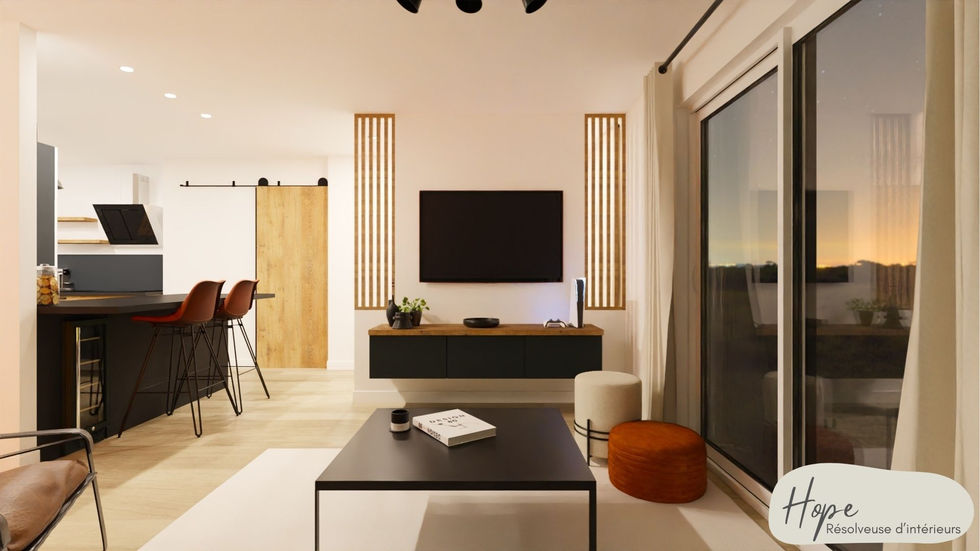 salon pour une famille, quotidien