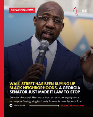 Wall Street Has Been Buying Up Black Neighborhoods. A Georgia Senator Just Made It Law to Stop