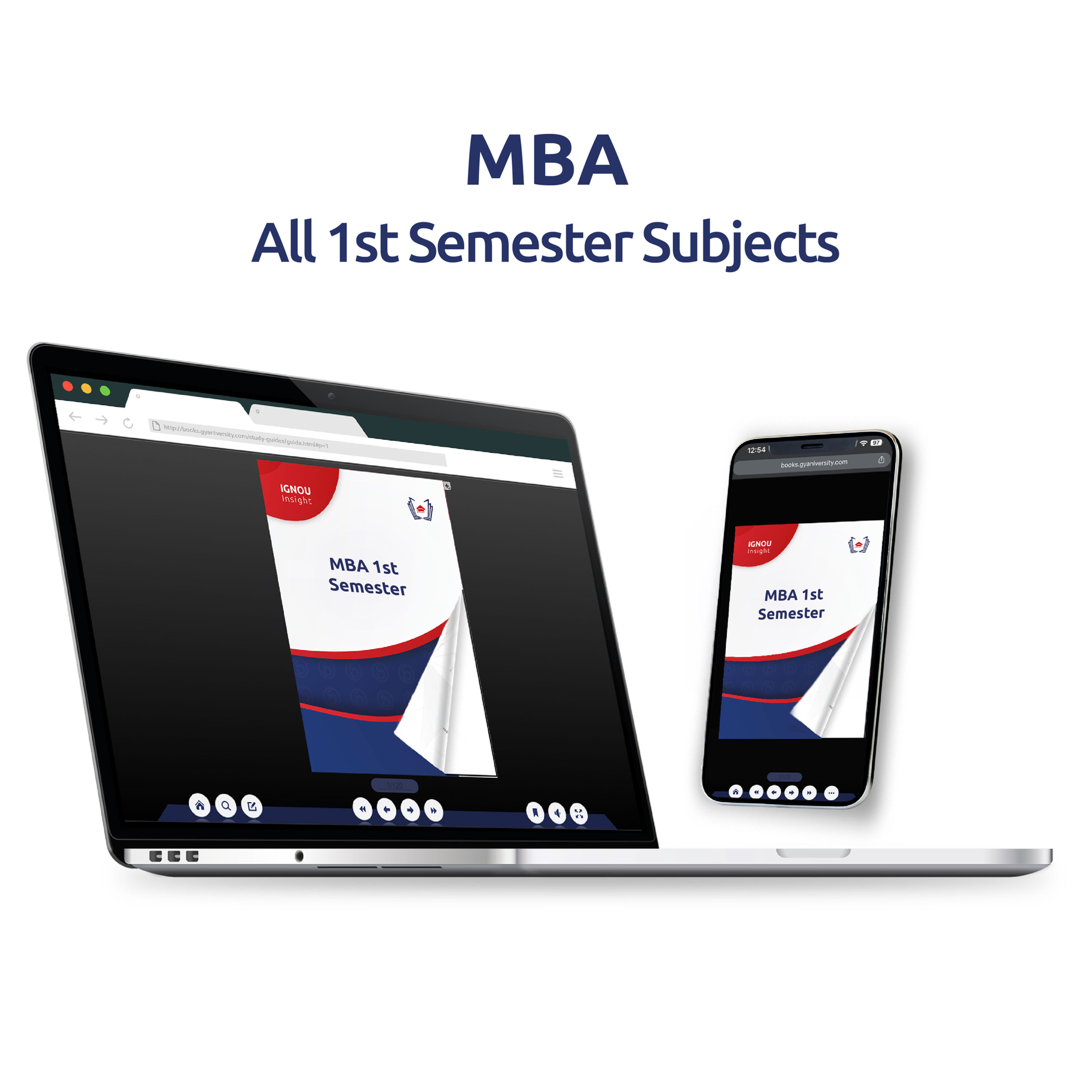 IGNOU Insight: MBA 1st Semester AI-Powered Interactive Study Guides (7 eBooks)