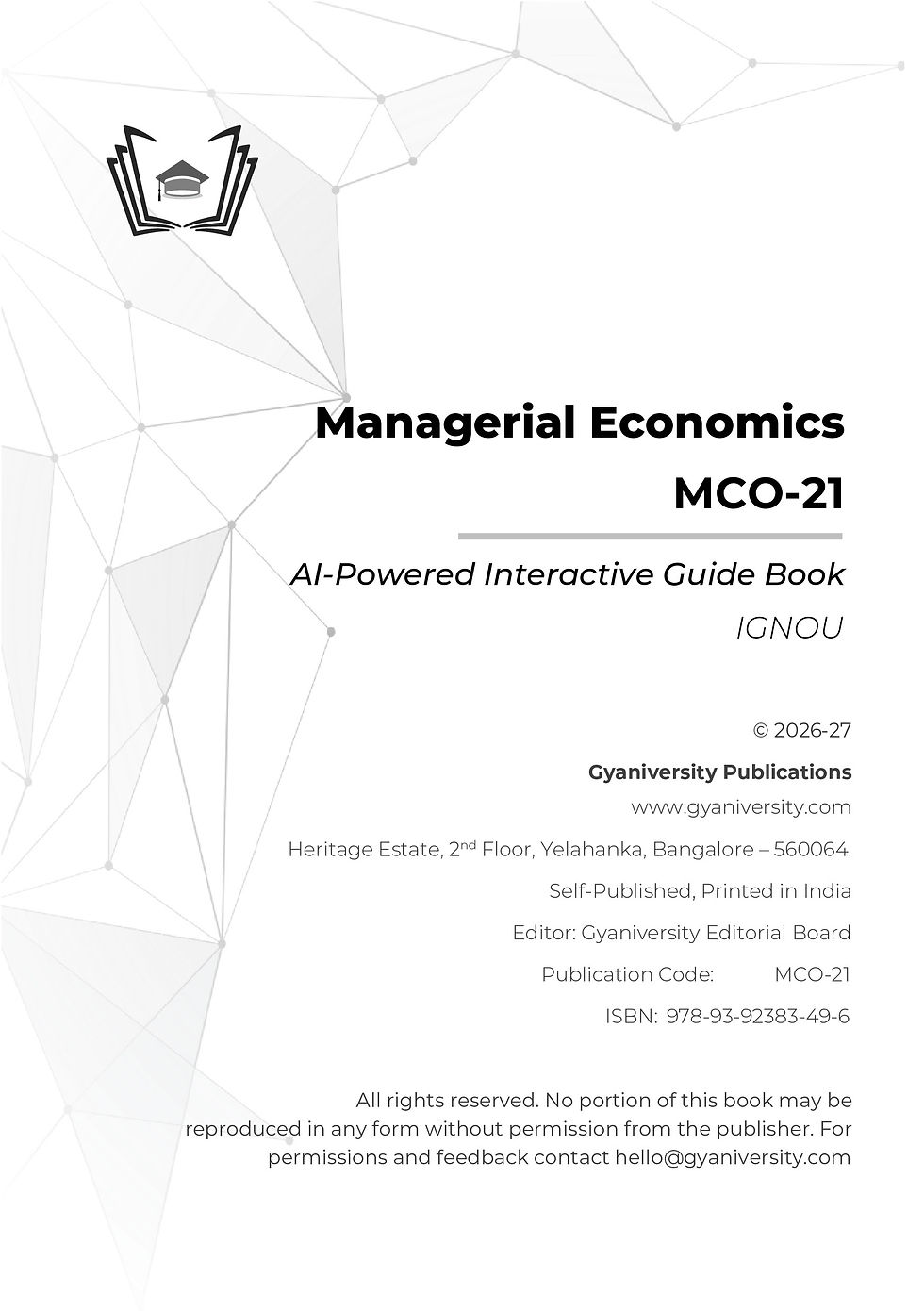Thumbnail: IGNOU Insight: Managerial Economics | MCO-21 | eBook