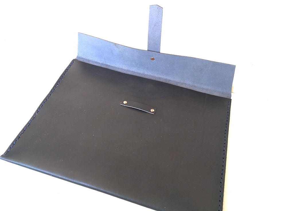 Leather Laptop Case, Document Sleeve, Korba Buffalo Calf Leather