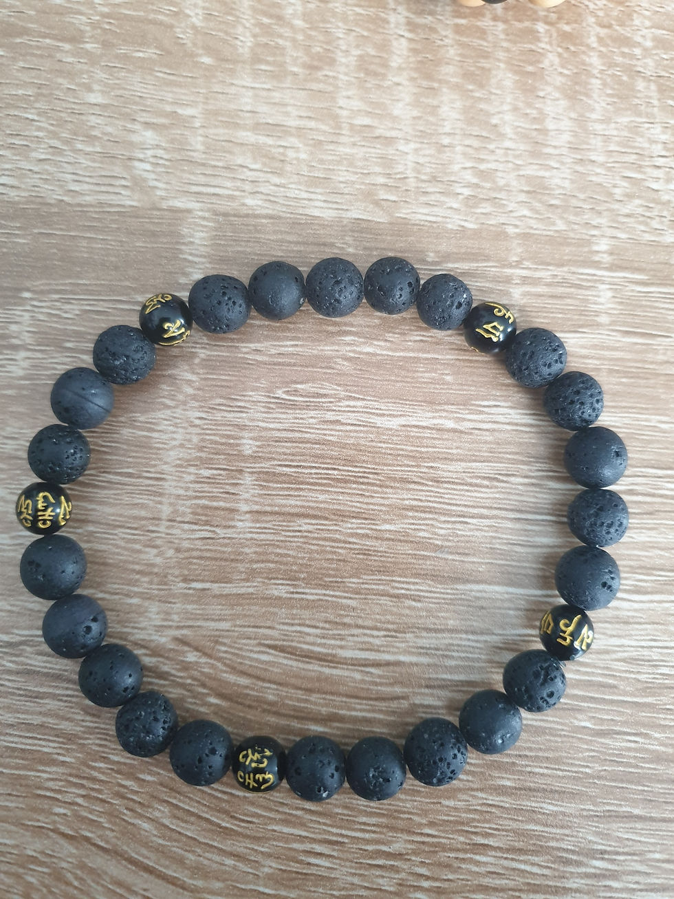 Miniature : Bracelets Mantra perles 8mm Homme