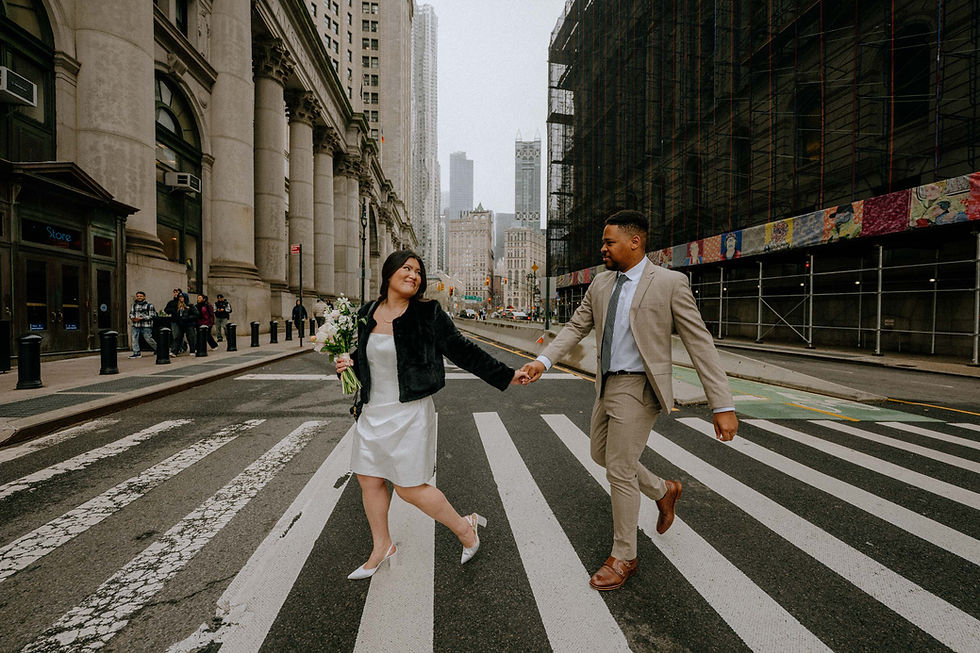 how long does it take to get a marriage license in NYC couple at City Clerk office