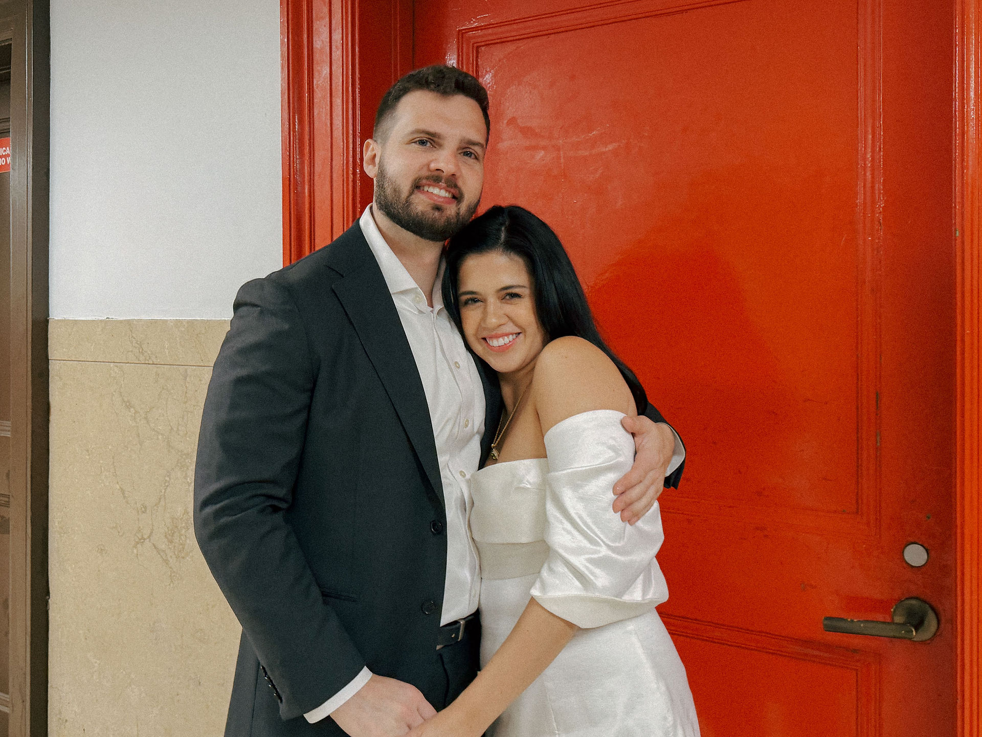 Cinematic wedding photographer Bronx courthouse marriage ceremony 