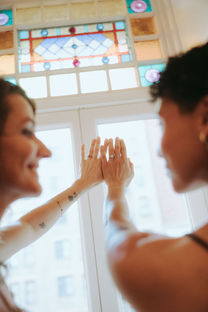 chelsea hotel honeymoon photoshoot nyc lgbtq couple photographer by All The Feels