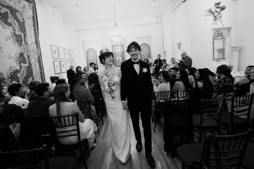 nyc micro wedding venue indoor candid documentary photography