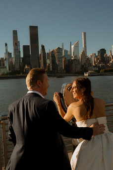 Queens City Clerk wedding LIC skyline photos cinematic photographer NYC
