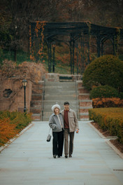 Romantic couples photography Conservatory Garden NYC winter moody