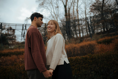 Cinematic couples photography Central Park NYC