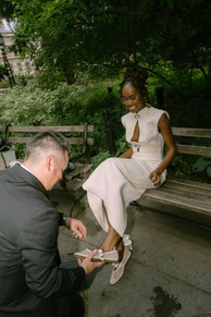city hall park wedding elopement vows fountain nyc photographer elopement
