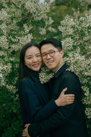 surprise proposal on the Governors Island waterfront promenade