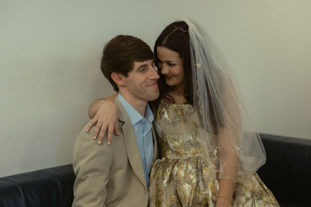 Queens city hall wedding portrait cinematic photos NYC