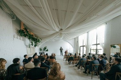 atmosfera wedding ceremony astoria white venue nyc