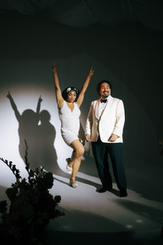 moody white venue atmosfera wedding reception cinematic romantic film photographer NYC