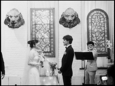 new york city hall wedding film frame nostalgic cinematic film photographer NYC