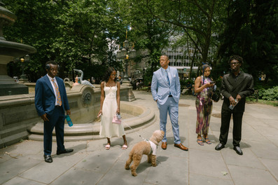 black couple city hall elopement nyc documentary All The Feels