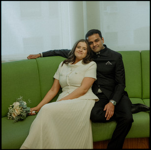 NYC City Hall wedding ceremony couple at the Marriage Bureau