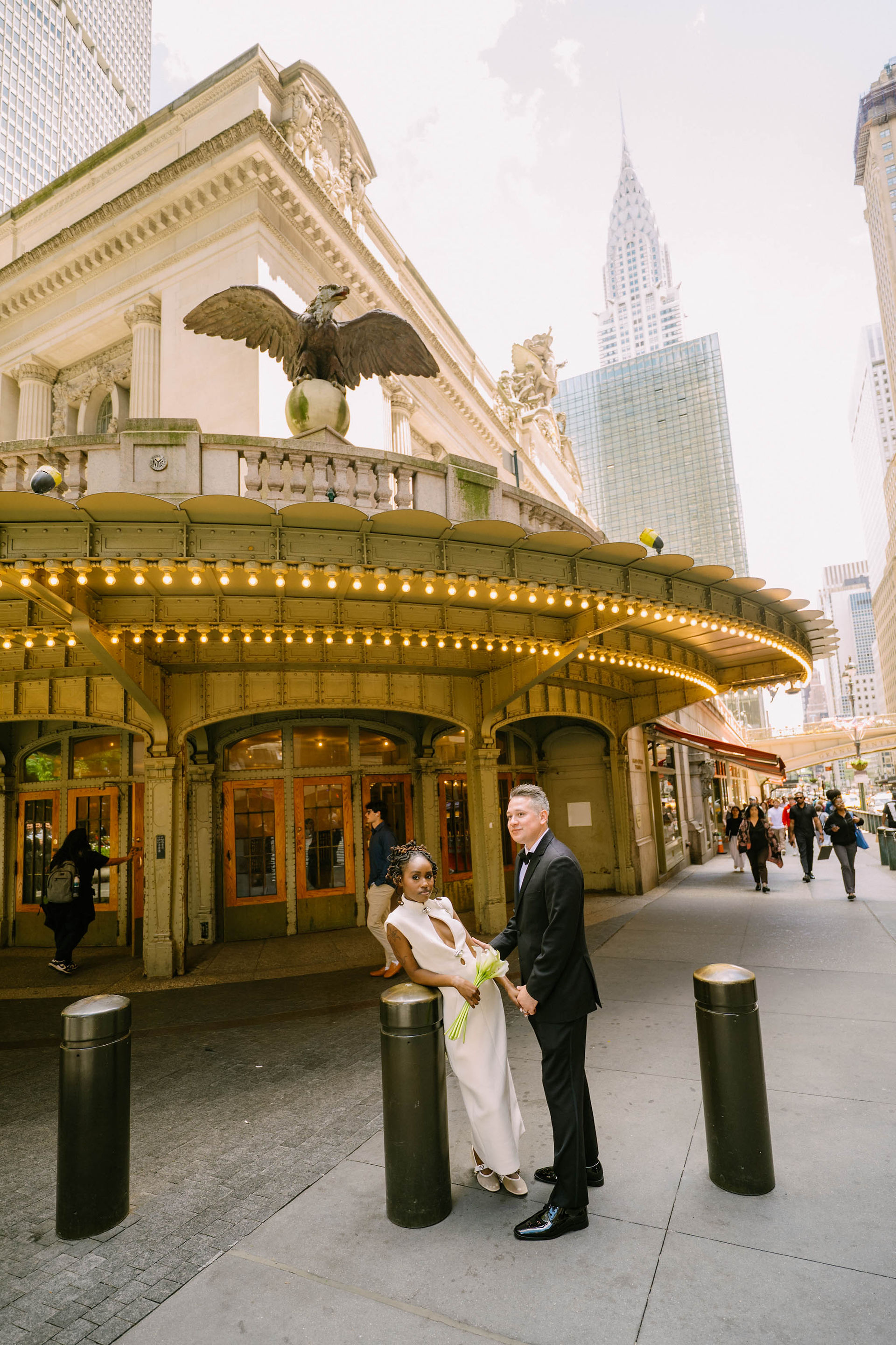 grand central elopement photos yellow taxi nyc cinematic photos wedding