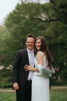 central park micro wedding kiss bow bridge cinematic nyc