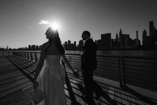 Queens City Clerk wedding LIC skyline photos cinematic photographer NYC