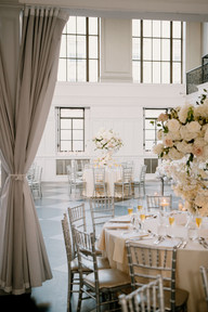 Floral centerpiece on table Felina Ridgewood wedding decor