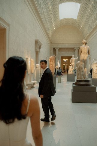 The Met Museum engagement photos
