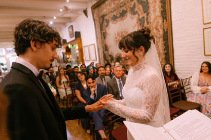 nyc micro wedding venue indoor candid documentary photography