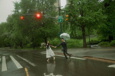 cherry hill central park proposal photos rainy day