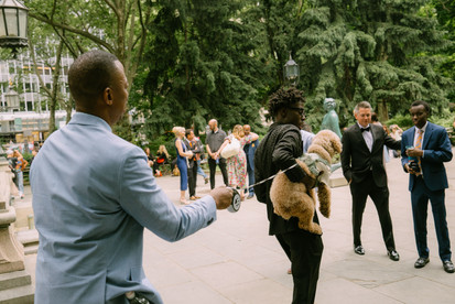 black couple city hall elopement nyc documentary All The Feels