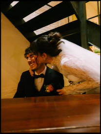small wedding reception nyc nostalgic film photography