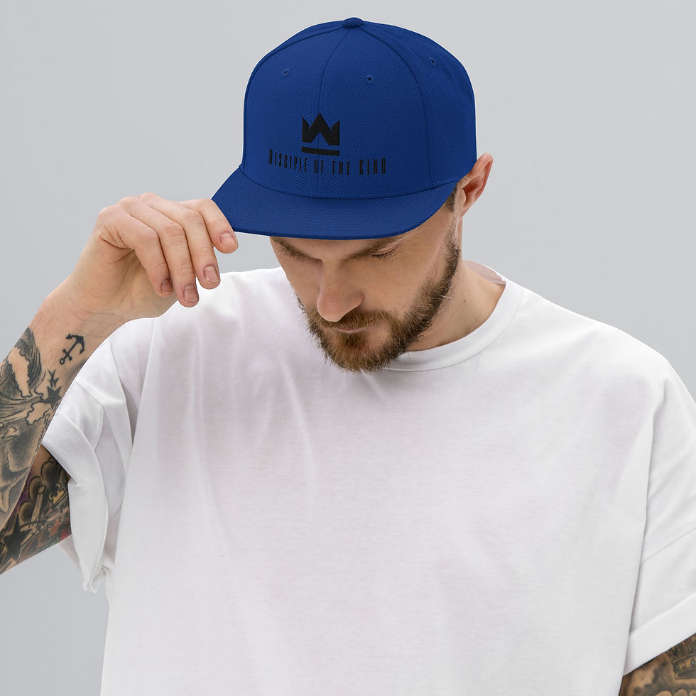 Thumbnail: Official Disciple of the KING (black letter) Snapback Hat