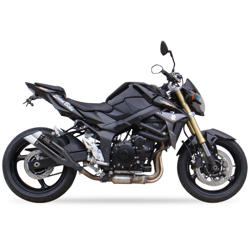 Miniaturbild: L3XB - SLIP ON - DUAL HYPERLOW SCHWARZ XL - SUZUKI GSR 750 11-16