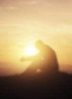 Man sitting o his own