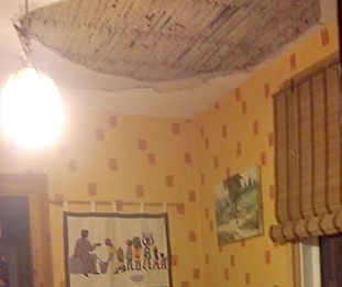 Colllapsed ceiling