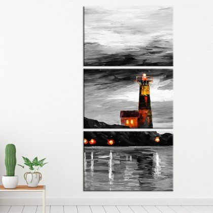 Conjunto de Telas Decorativa Lighthouse