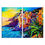 Miniatura: Conjunto de 2 Telas Decorativa Pintura Casas