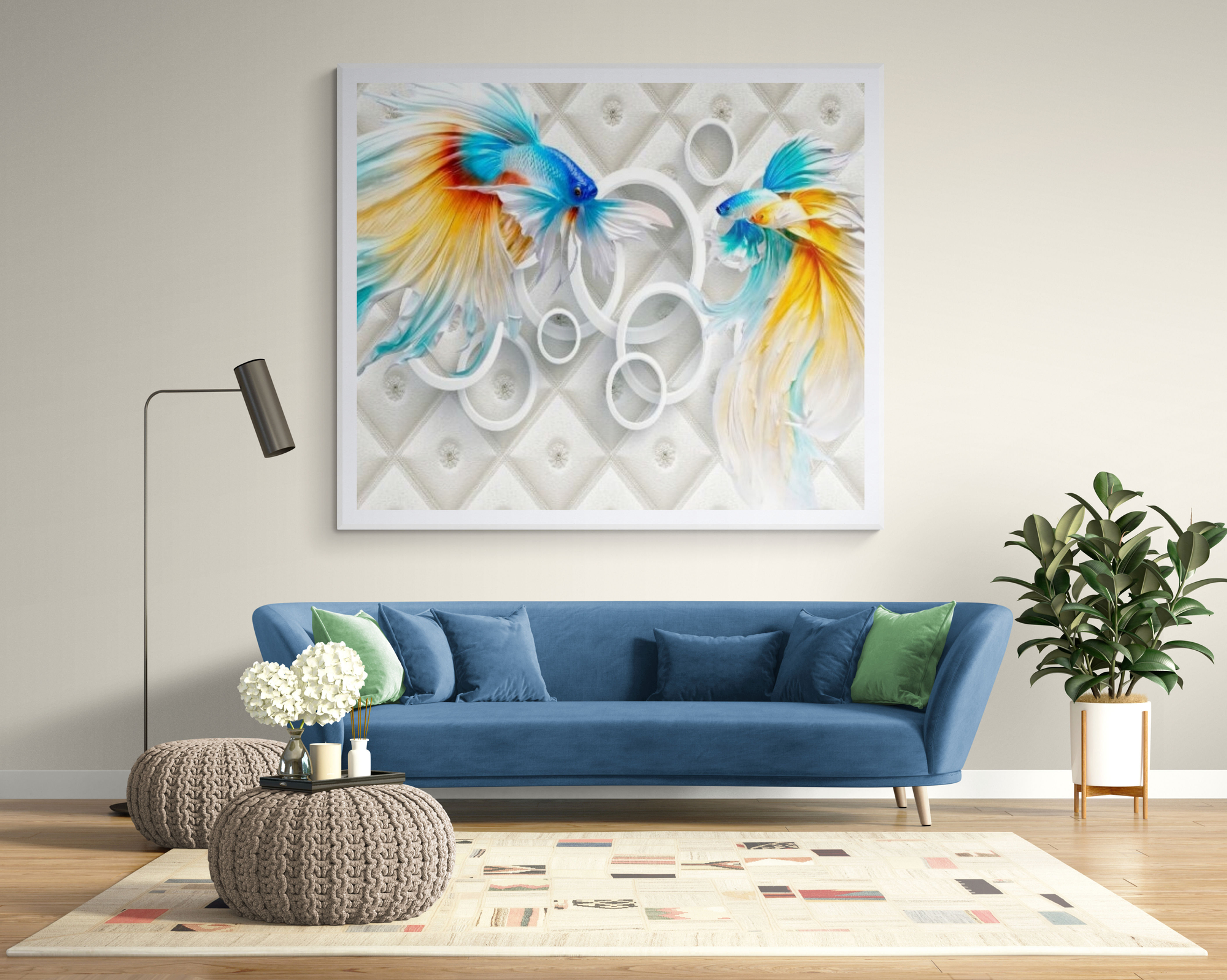 Quadro Decorativo Peixes