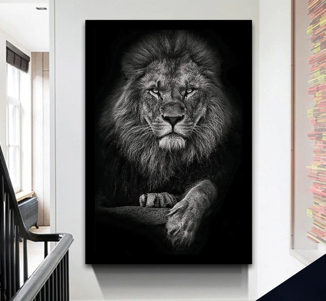 Quadro Decorativo Leão Ref06