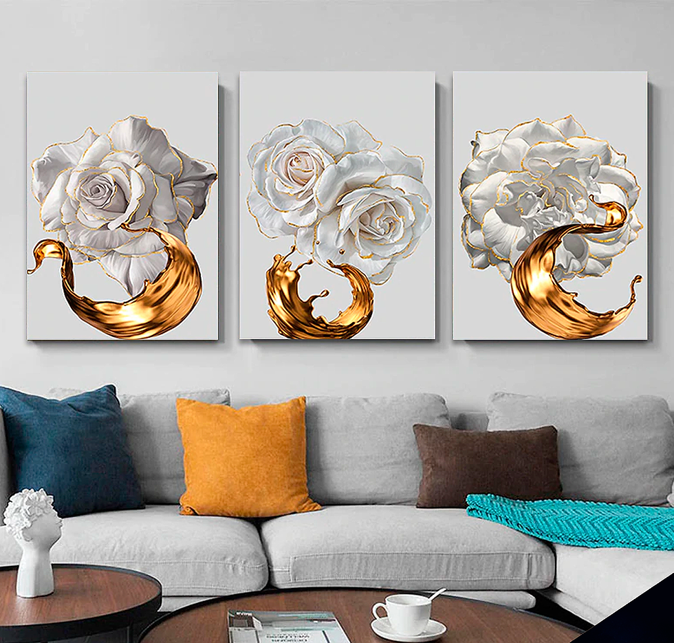 Quadro decorativo 3 Telas ref05