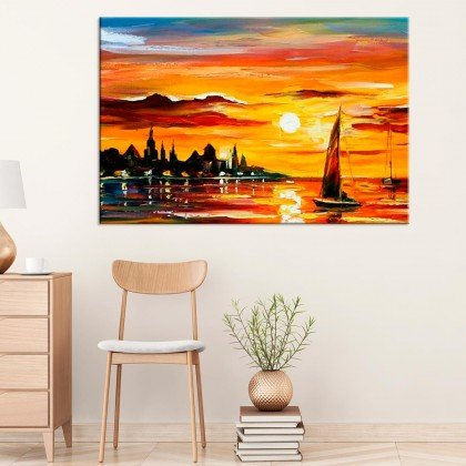 Tela Decorativa Painting Sea