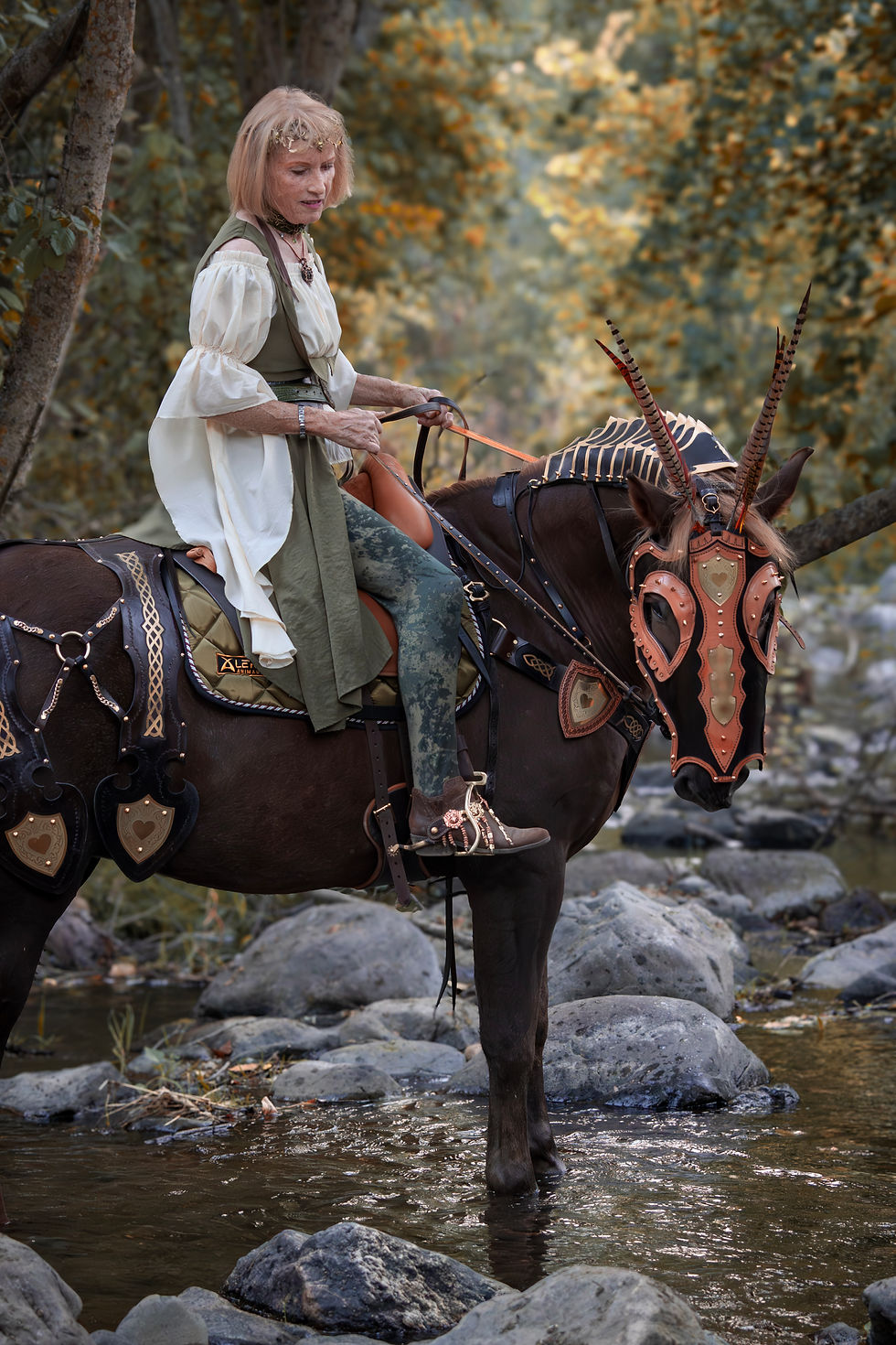 الصورة المصغرة: Elven Scout Chamfron Chocolate & Natural