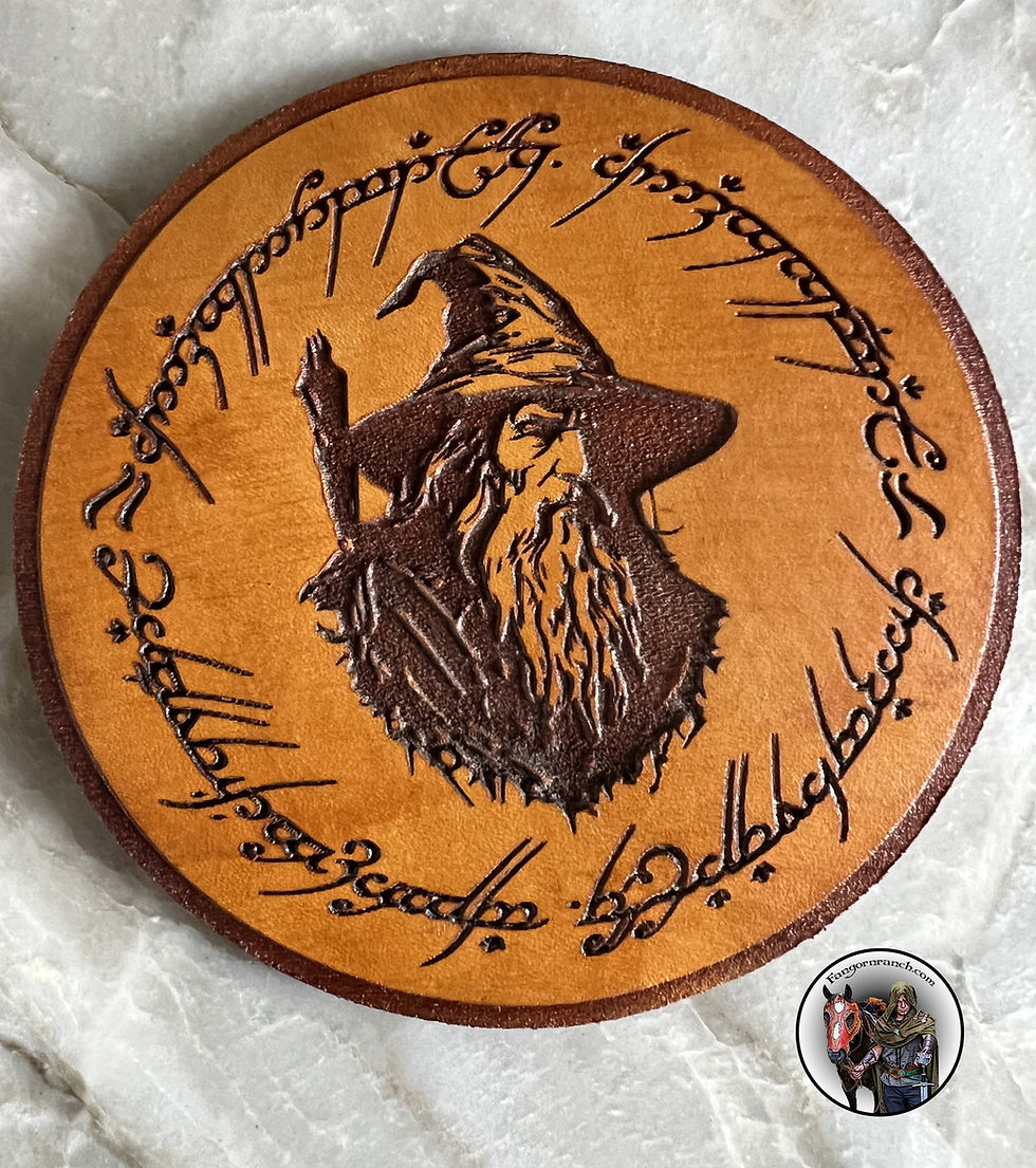 Miniatura: Leather Lord of the Rings Pommel or Cantle Bag