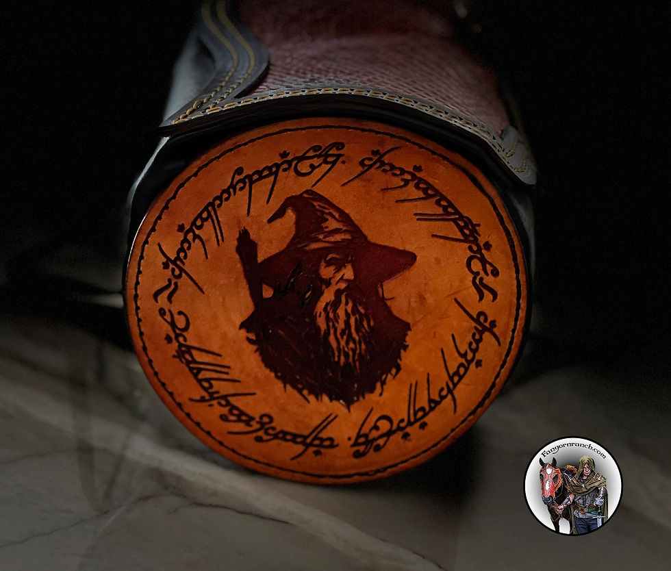 Miniatura: Leather Lord of the Rings Pommel or Cantle Bag