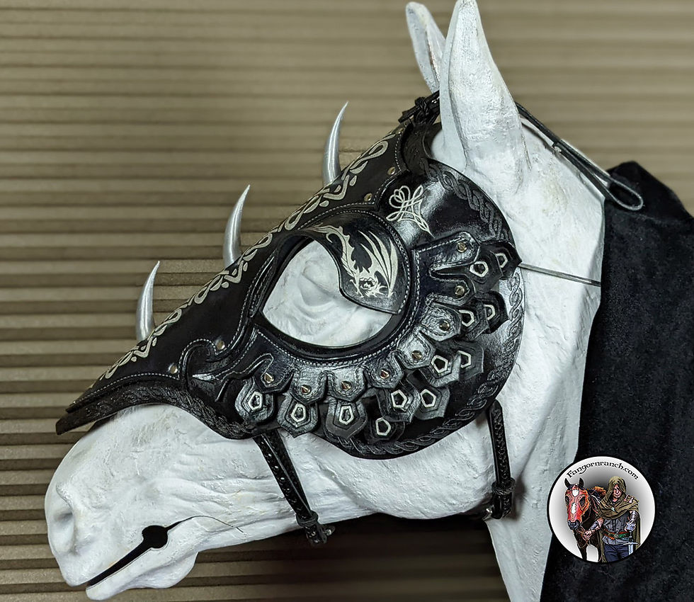 Thumbnail: Glaurung's Bane Chamfron Black